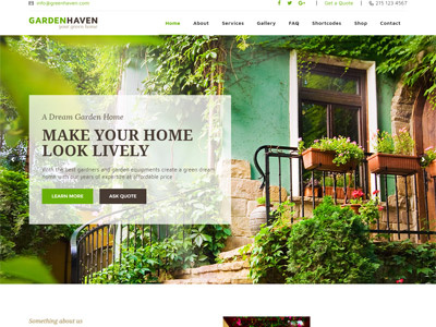 Gardening - Lawn, Garden Landscaping Theme ecommerce flower garden landscaping responsive shop theme web design website website design wordpress