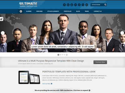 Ultimate - Multi Purpose Responsive WP Theme business theme corporate design responsive theme wordpress theme wp theme