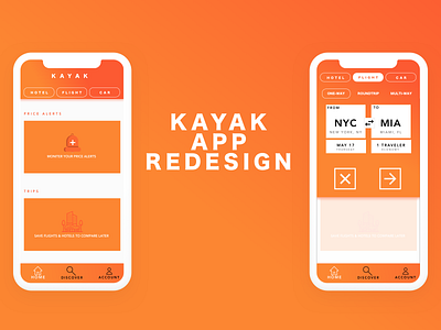 Kayak Redesign app branding design ui ux