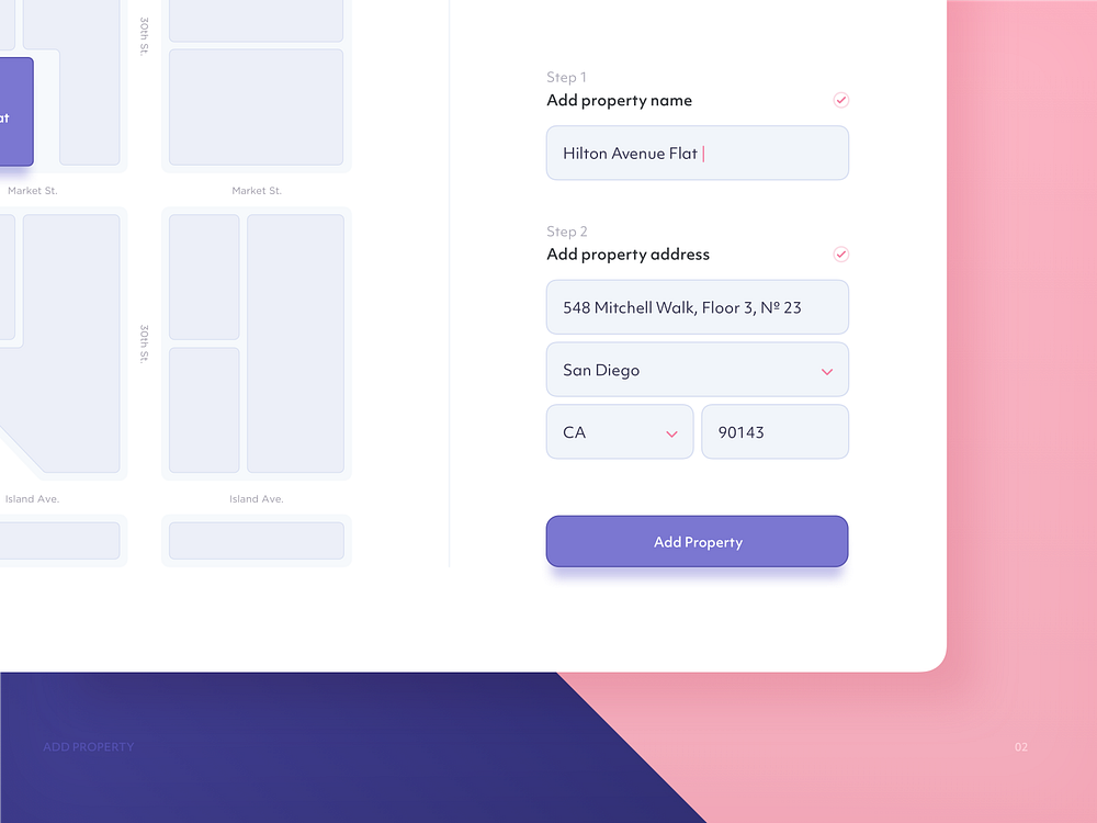 Add property ui design by pedro tribizon for dtail studio on dribbble
