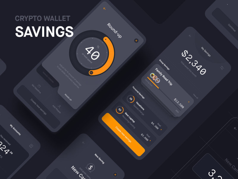 Savings / DASH Crypto Wallet - Part 2 after effect agency analytics animation app bank crypto design system dtail fintech framework nfc payment savings smartwatch strategy ui ux wallet