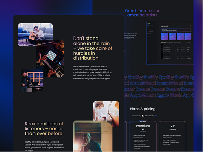 Product Page Design brand identity interface design landingpage music product page design ui design visual language