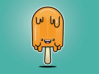 Popsicle food illustration popsicle shape elements vector