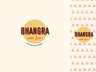 Logo for a Dance Class bhangra dance logo logo design retro