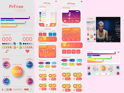 Fitness App Design app branding design graphic design illustration logo typography ui ux vector