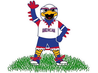 American University Mascot Illustration for Children’s Book american university basketball childrens book college cute illustration kids mascot ncaa sports