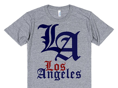 Los Angeles Dodgers LA logo T shirt