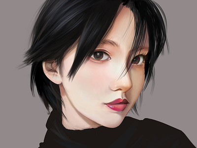 Portrait illustration drawings illustration portrait portrait art procreate