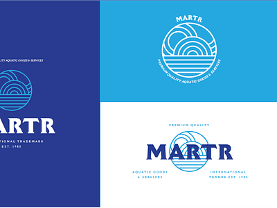 Martr blue branding learning logo logo marks typography vector