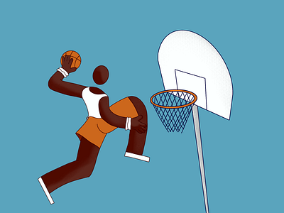 Overachiever achieve basketball design dunk hoop illustration