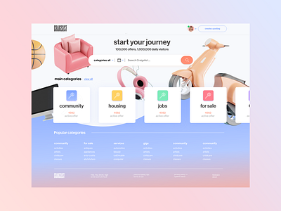 Craigslist redesign concept