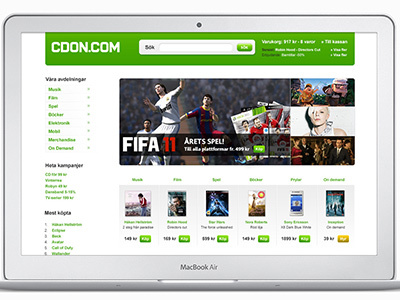 CDON.com Redesign cdon e commerce redesign