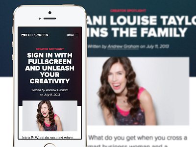 Responsive Fullscreen Blog blog creators fullscreen responsive