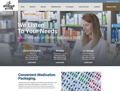 Dempsey's Drugs design ui webdesign