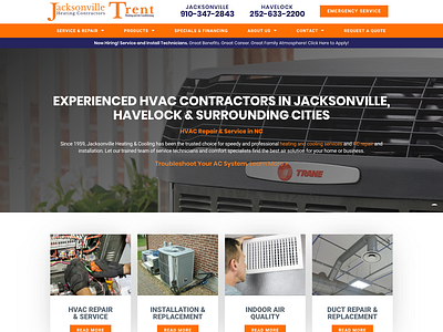 HVAC Company Website design hvac ui ux web webdesign