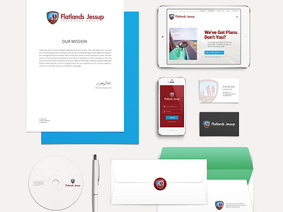 Branding Package for Insurance Company branding design illustration vector