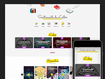 Sentimento de Leitor, The Website design ui user experience user interface ux web web design