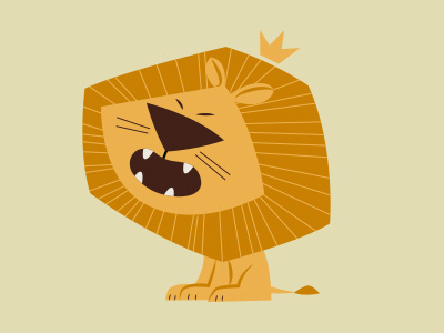 Tbim Junior - Lion character design drawing illustration lion pop tommydoyle vector yellow