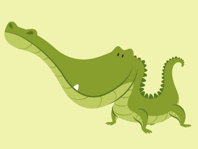Tbim Junior Croco character design crocodile drawing illustration pop tommydoyle vector yellow