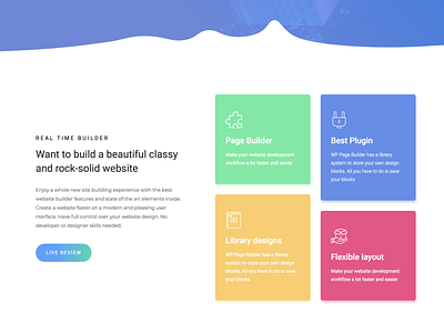 wp page builder try demo