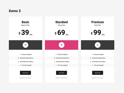 Pricing Table