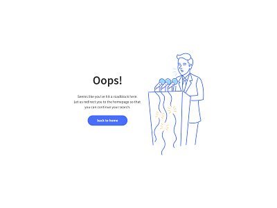 404 Page illustration webdesign