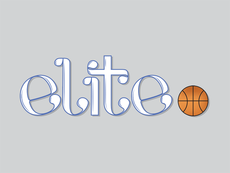 Elite Eight V2 basketball graphic design hand lettering illustration lettering march madness ncaa tournament sports typography