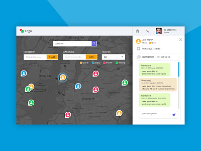 Location Finder dashboard flat design map ui ui ux user experience user interface web app