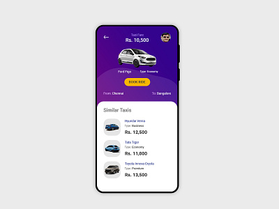 Taxi Booking color theme flat design mobile app taxi app taxi booking app travel ui design
