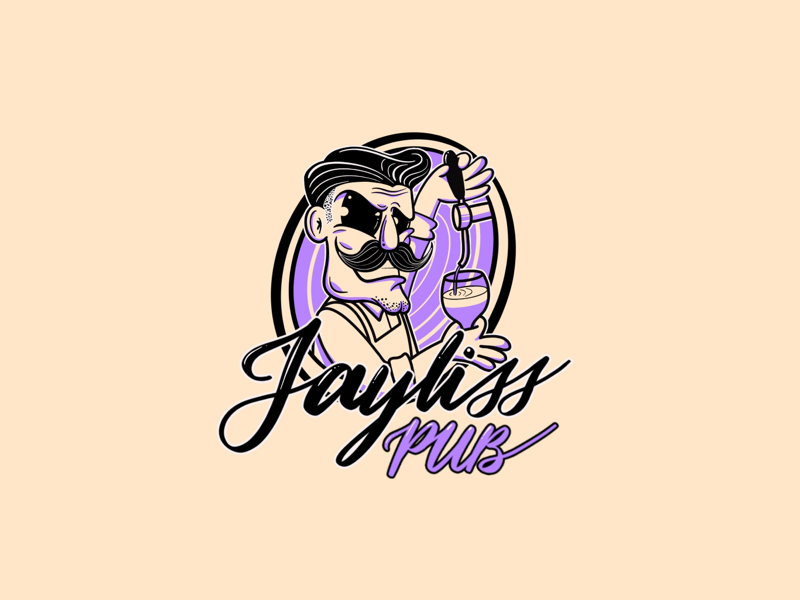 jayliss pub jaylisspub cartoon logo