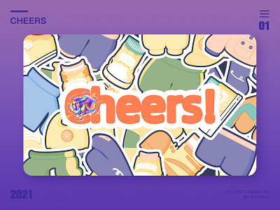 CHEERS design illustration