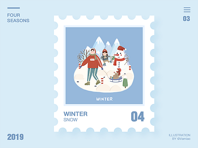 Fourseasons 04winter design illustration