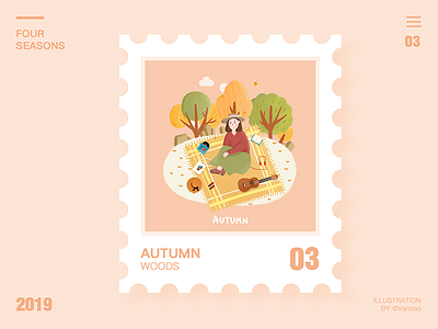 Fourseasons 03autumn design illustration