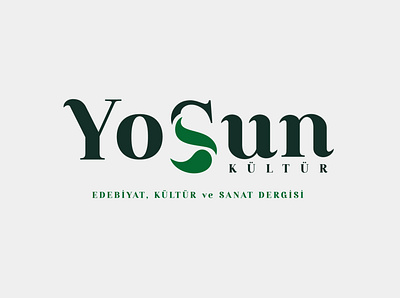 Yosun Dergisi Logo Tasarımı design editorial grafik tasarım logo logo design logo tasarım logos logotype typography vector