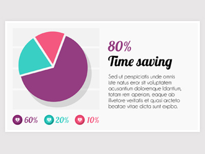 Presentation Template - Pie chart data percent pie presentation template