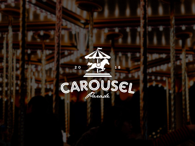 Carousel Logo branding carnival carousel design horse illustration logo symbol vector