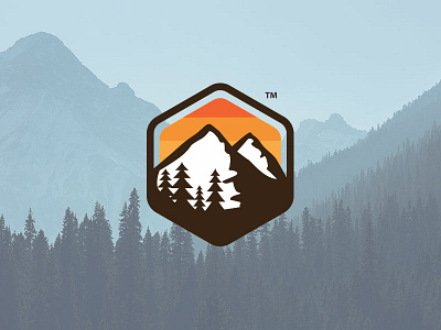 Snow Mountain design drawing flat design illustration logo mountain pines snow snowboard vacation vector