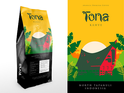 Tona Kahve brand identity branding branding and identity design flat design illustration logo packaging typography vector