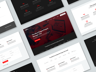 Fujitsu TCPM Concept landing page ui ux website