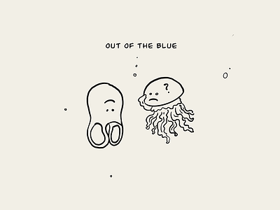 Out of the blue! artist design doodle draw drawing graphic design illustration illustration art lineart minimal sketch