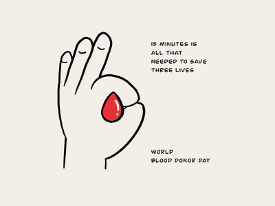 World Blood Donor Day animation branding concept design draw graphic design illustration illustration art lineart minimal sketch
