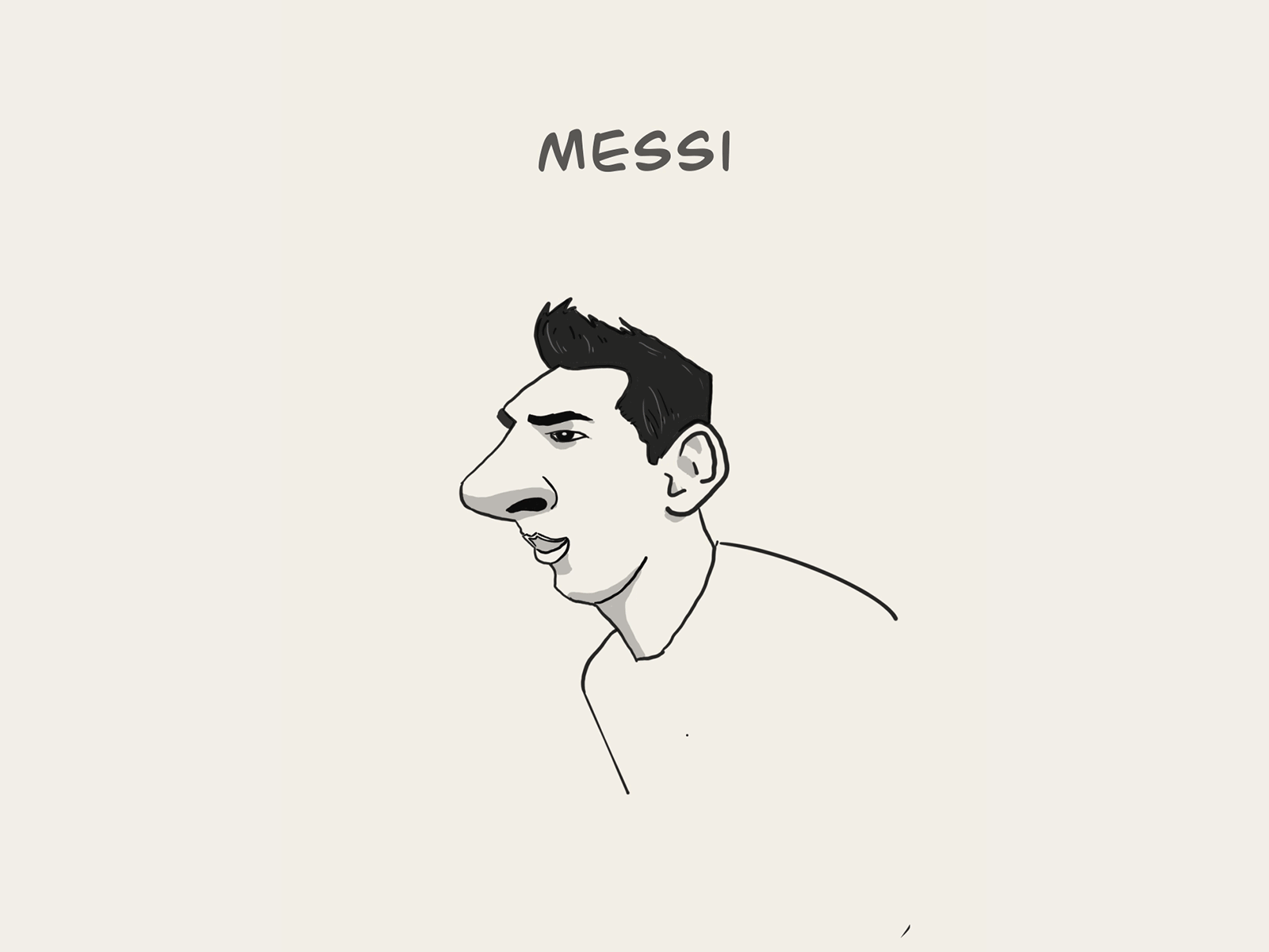 Lionel messi turns 34 animation branding character design draw football graphic design illustration illustration art lineart lionel messi messi minimal sketch
