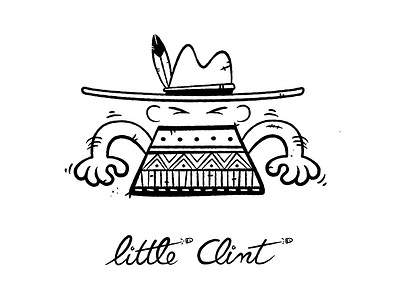 Little Clint 2014 clint cowboy eastwood ink la beubar labeubar nantes rennes western