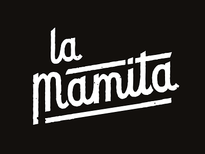 La Mamita Logo 2015 beer beubar france identity labeubar lamamita lettering logo manita nantes packaging