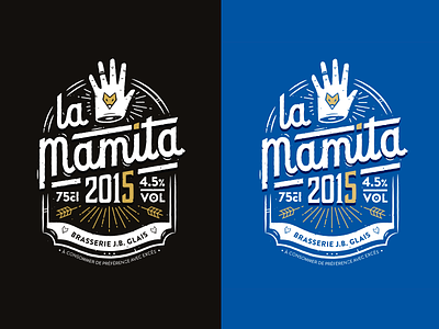 La Mamita Beer 2015 beer beubar france identity labeubar lamamita lettering logo manita nantes packaging