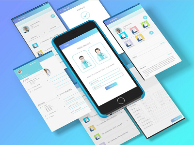 Mednote app application concept gradient ipad medicalapp mednote uidesign uidesigner uiux userinterface web