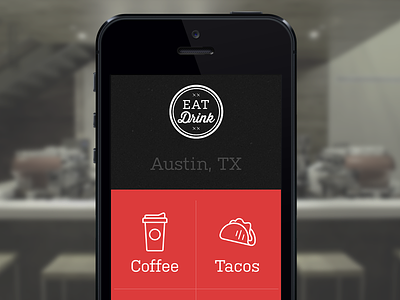 Eat Drink - Austin,TX icons logo mobile tablet website