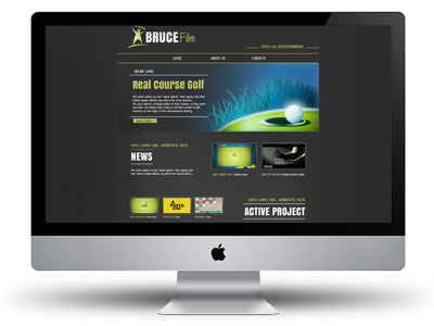 Bruce Entertainment website design game site web web design website