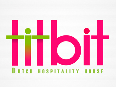 Titbit brand branding design hostel logo