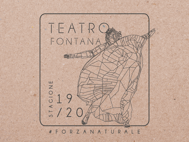 Teatro Fontana illustration milan theatre vector